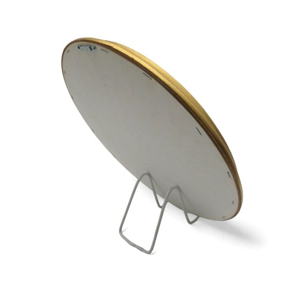 GEMSTONE BOUQUET Artwork Gold Oval Convex Frame 3D Floral 16 Inches Vintage - Picture 9 of 12